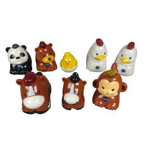 VTech Smart Animals Lot Panda Bear Chicken Horse Monkey Tested Working